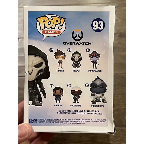 Funko Pop! Reaper #93 Overwatch Games Vinyl Figure NEW - Picture 7 of 8